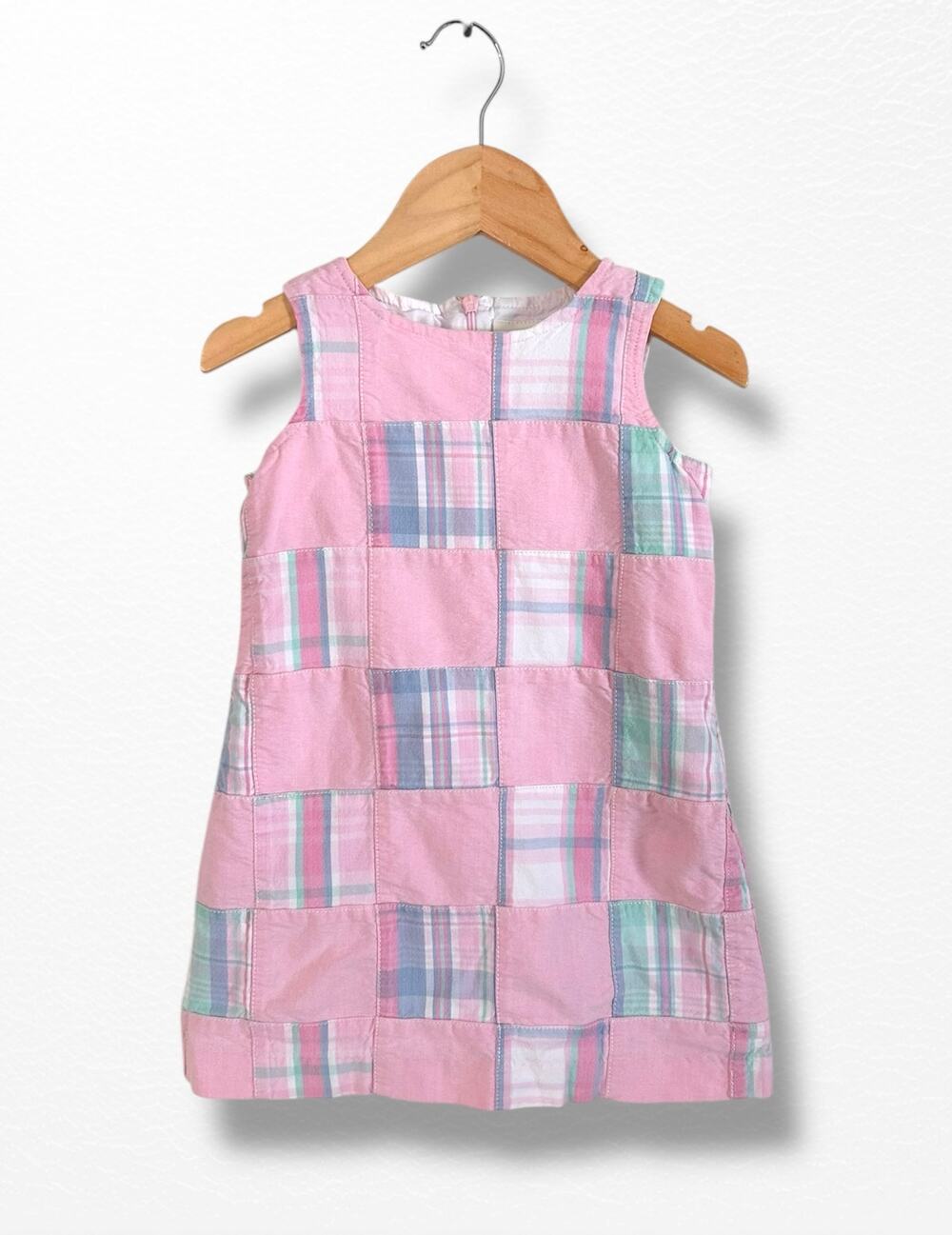 Hartstrings Pink Patchwork Dress, Size 3T